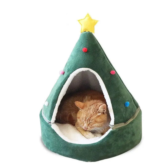 Christmas tree cat litter - family place