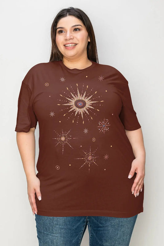 Simply Love Full Size Space Galaxy Constellation Graphic T-Shirt - family place