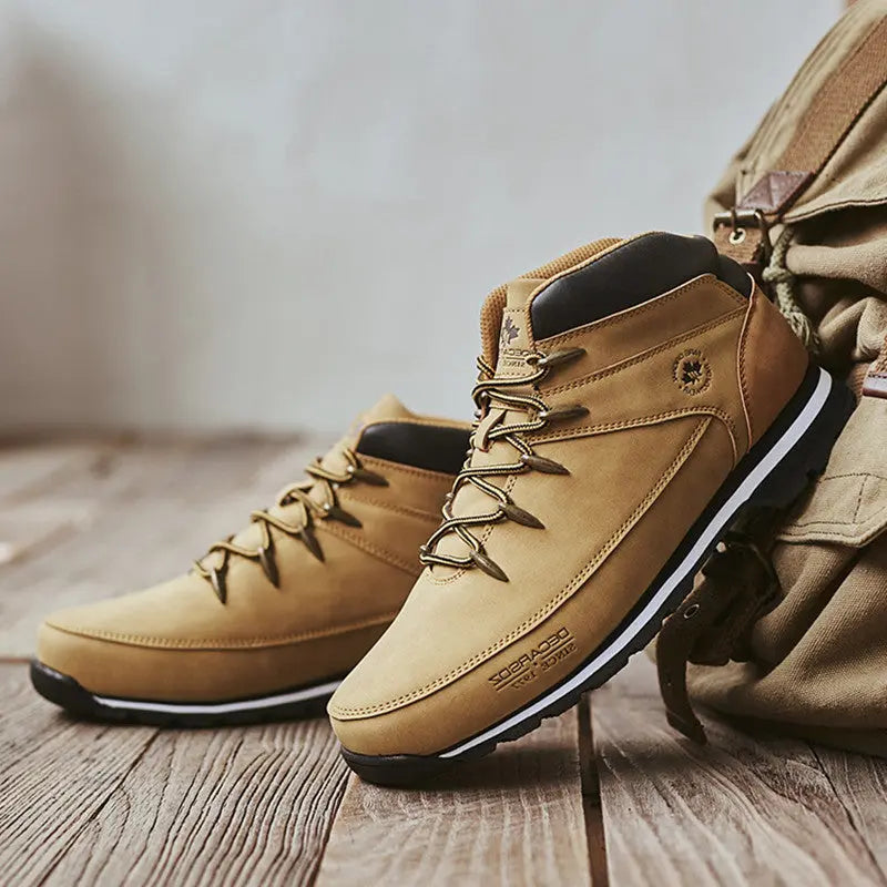 Trendy Outdoor Boots Hiking Shoes Men's Cotton Boots - family place
