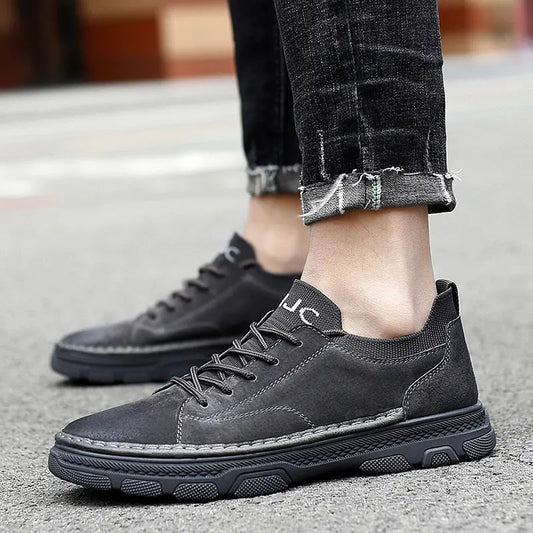 Men's Casual Low Top Outdoor Leather Shoes