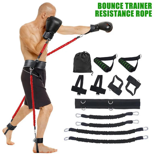 Boxing arm leg bounce strength training device - family place