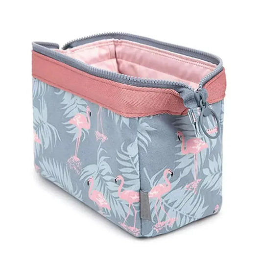 New Fashion Cosmetic Bag Women Waterproof Flamingo Makeup Bags Travel Organizer Toiletry Kits Portable Makeup Bags Beautician - family place