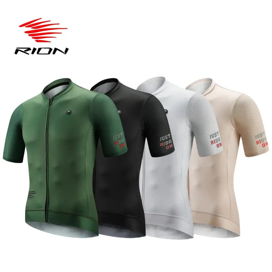 RION Men's Cycling Jersey MTB Mountain Bike Shirts Road Riding Bicycle Clothes Motocross Jumper Downhill Top Outdoors Sports Pro - family place