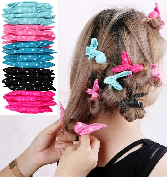 10Pcs/Lot Hair Curlers Soft Sleep Pillow Hair Rollers Set Best Flexible Foam and Sponge Magic Hair Care DIY Hair Styling Tools - family place