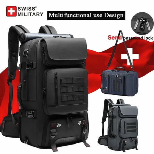 SWISS MILITARY Men Travel Backpack Waterproof 17 Inch Business Laptop Backpack Outdoors Climbing Anti-theft Luggage Bag Mochila - family place