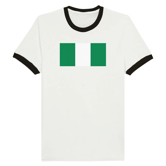 Drapeau du Nigeria - T-shirt unisexe Ringer - family place