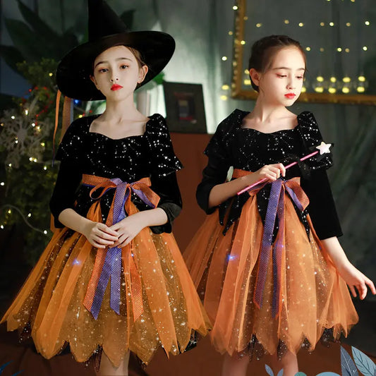 Halloween Children's Clothing Girls' Dress - family place