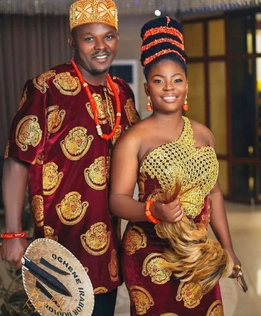 Igbo couple attire - family place