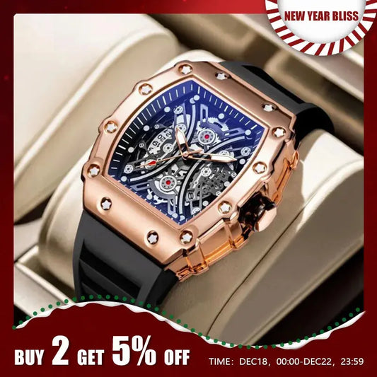 Skeleton Dial Sports Watch - family place