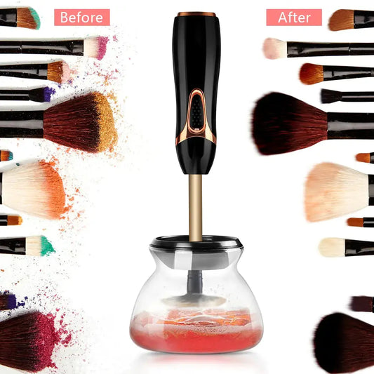 Makeup Brush Cleaner and Dryer Automatic Clean Make Up Brushes Washing Machine 10 Seconds Silicone Make Up Brush Cleaning Tool - family place